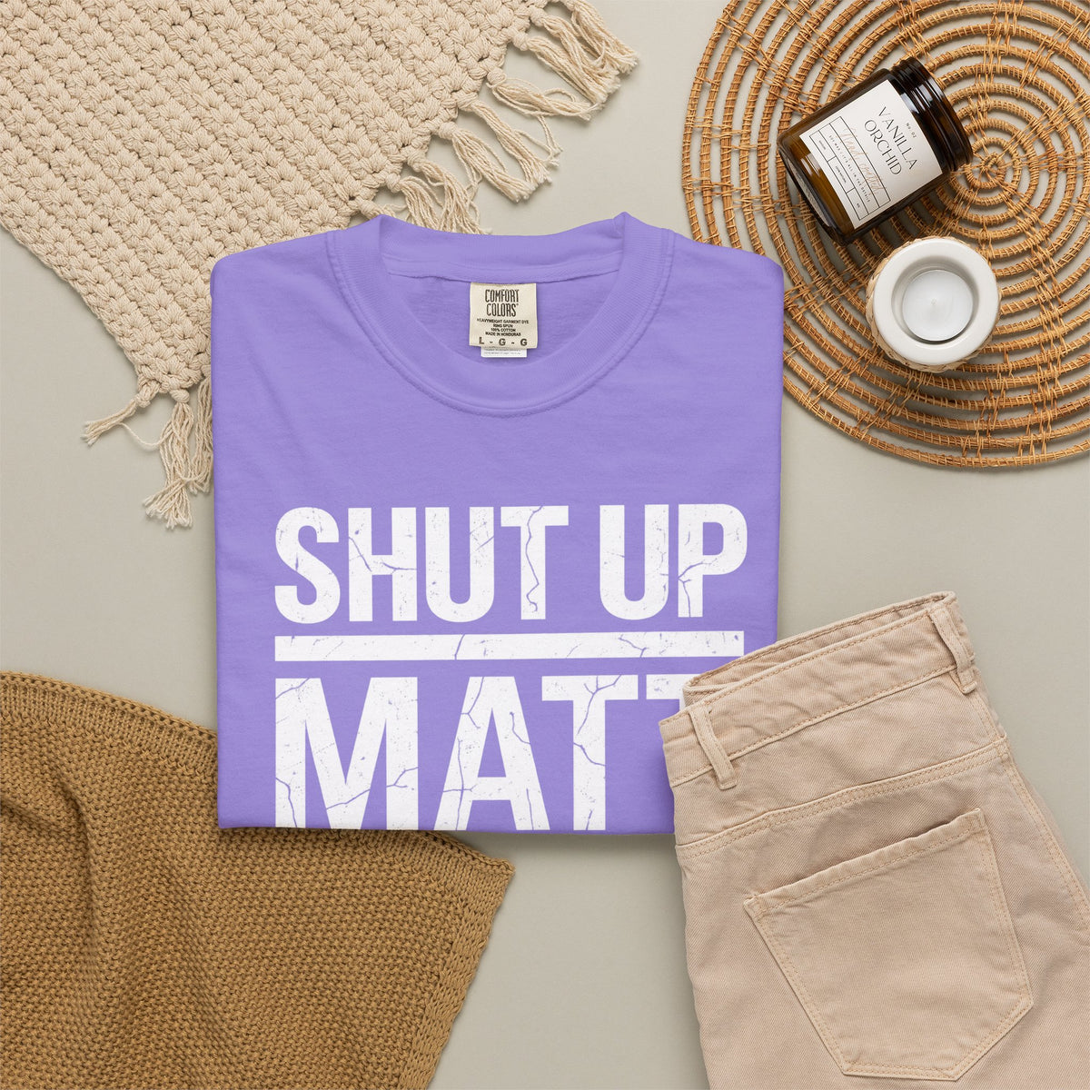 Shut Up Matt Funny Graphic T-Shirt