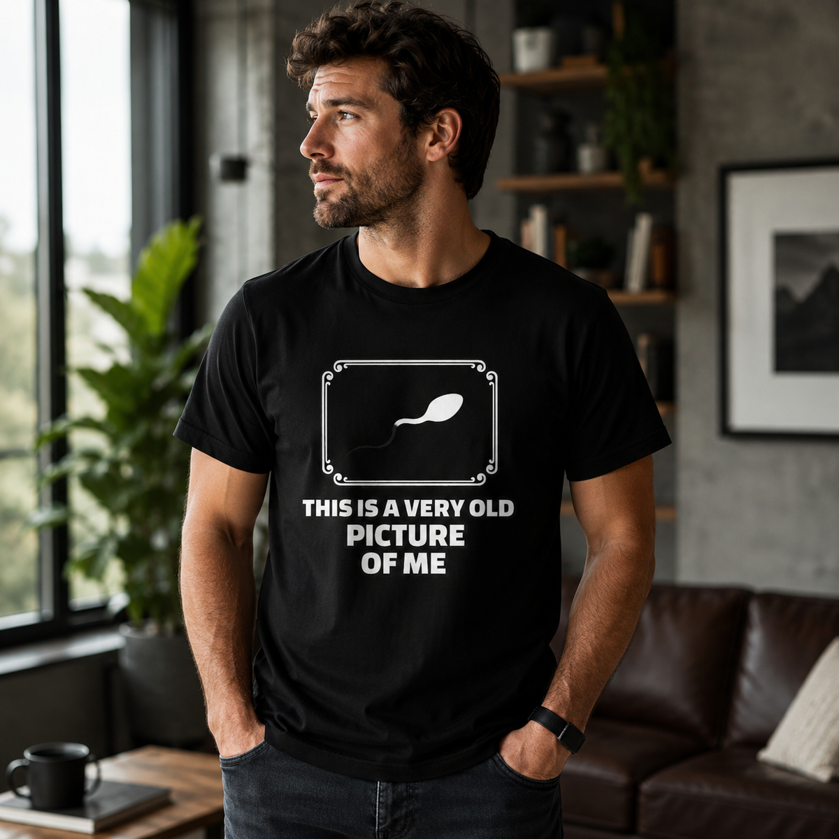 This Is A Very Old Picture Of Me - Funny Unisex Graphic T-Shirt